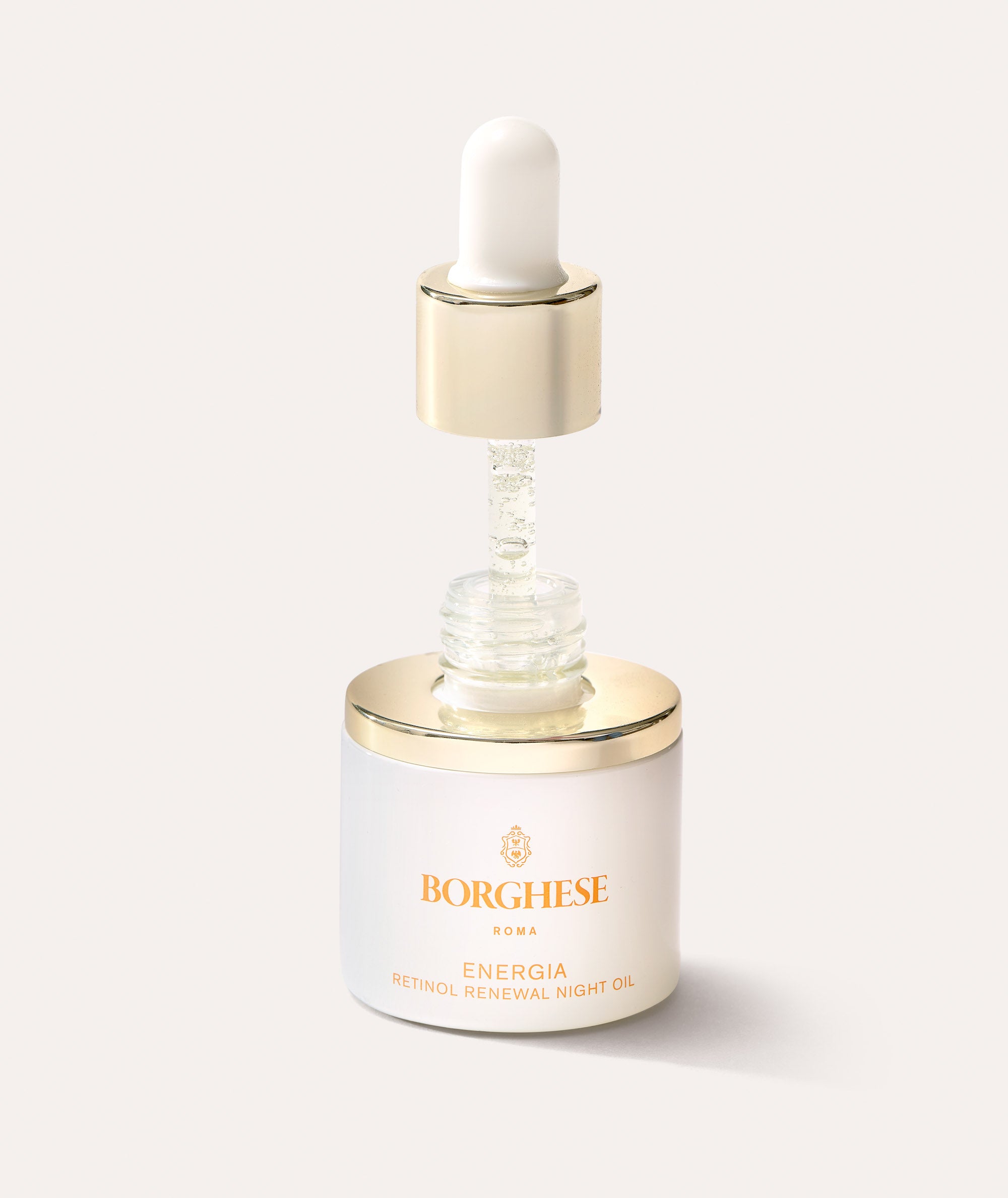 This is a picture of Borghese ENERGIA Retinol Renewal Night Oil dispenser in the bottle