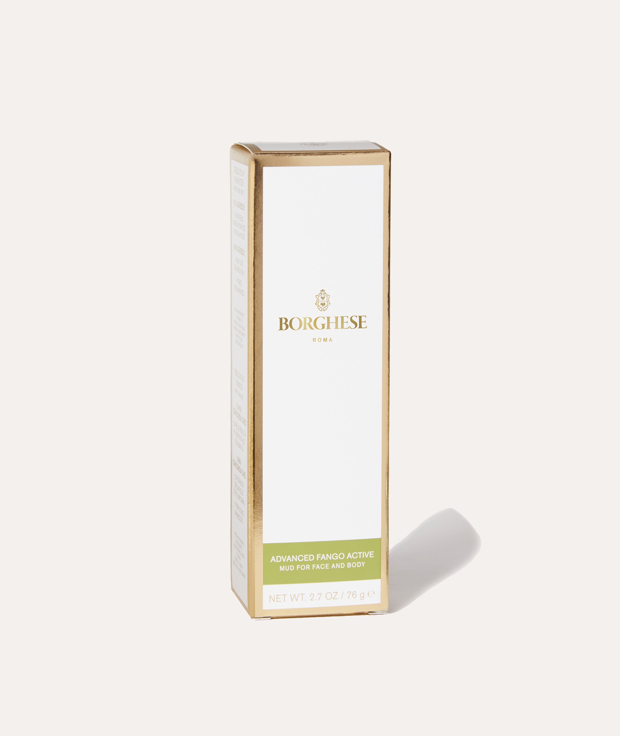 Box packaging for the Advanced Fango Active Mud Mask 2.7oz Tube