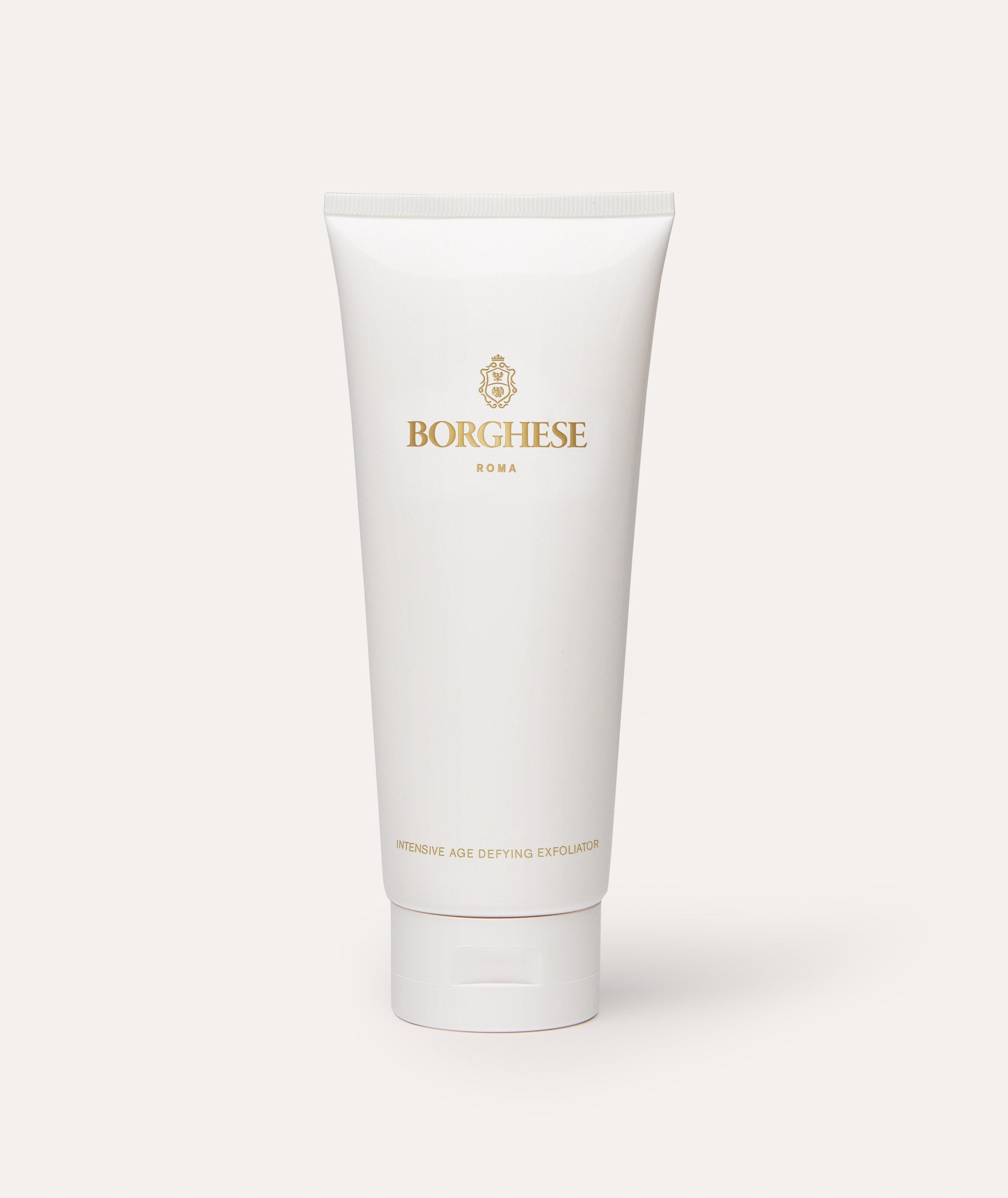 This is a picture of the Borghese Intensive Age Defying Exfoliator in a white tube