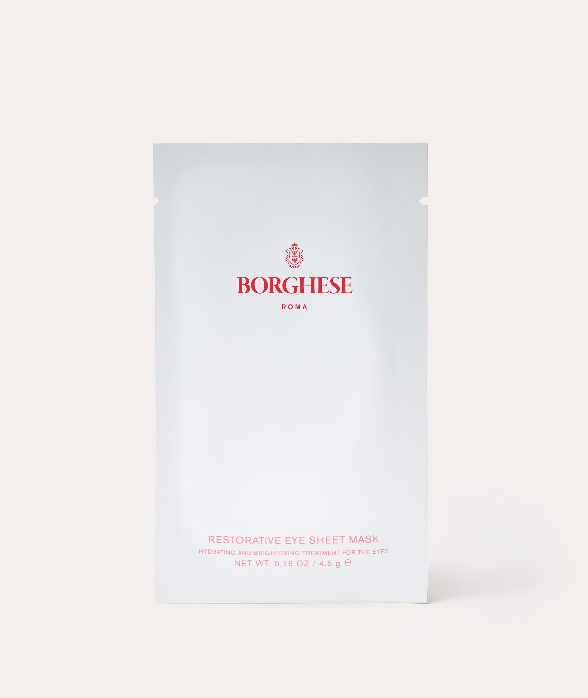 This is a picture of the Borghese Restorative Eye Sheet Mask packette