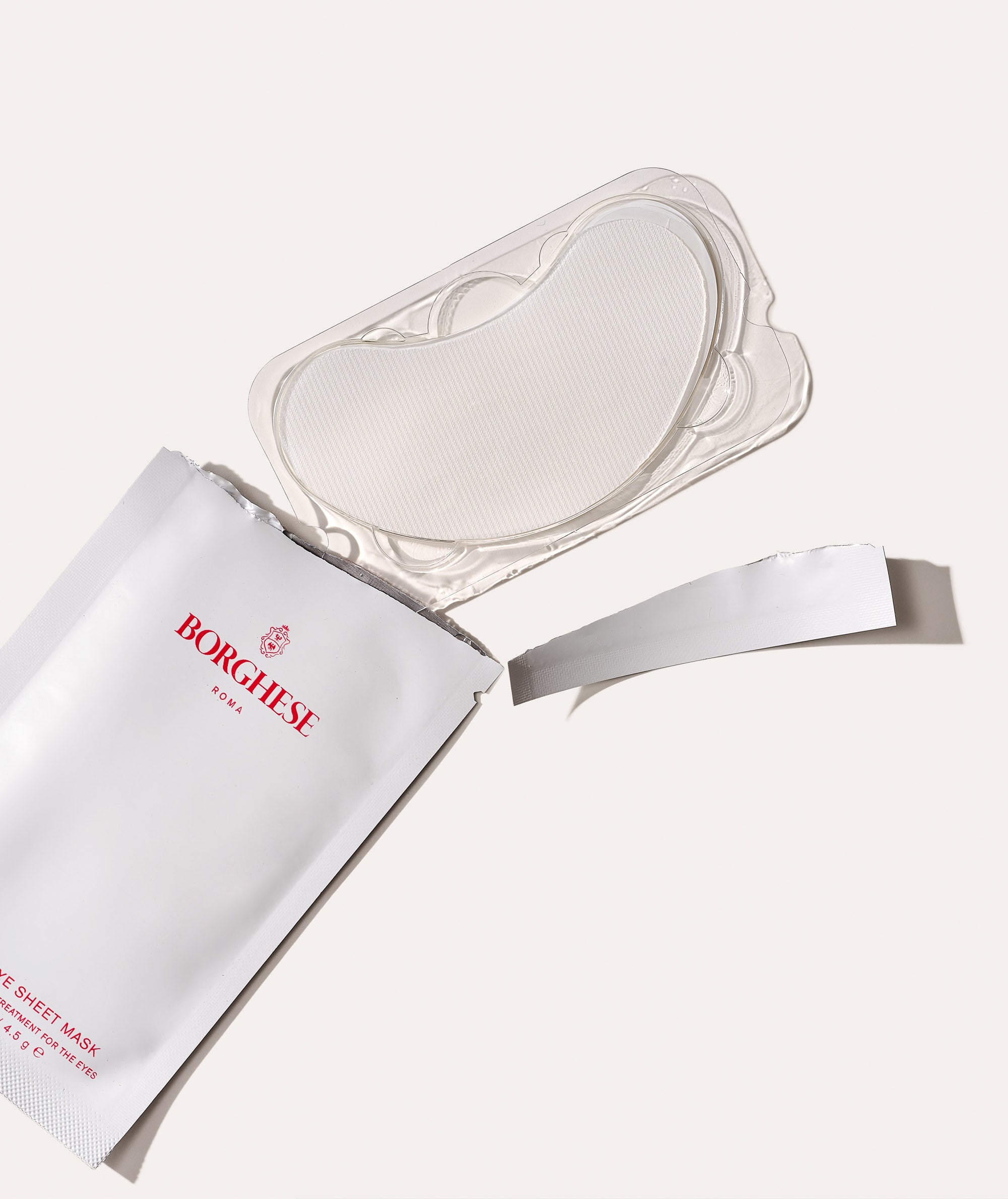 This is a picture of the Borghese Restorative Eye Sheet Mask outside of packette