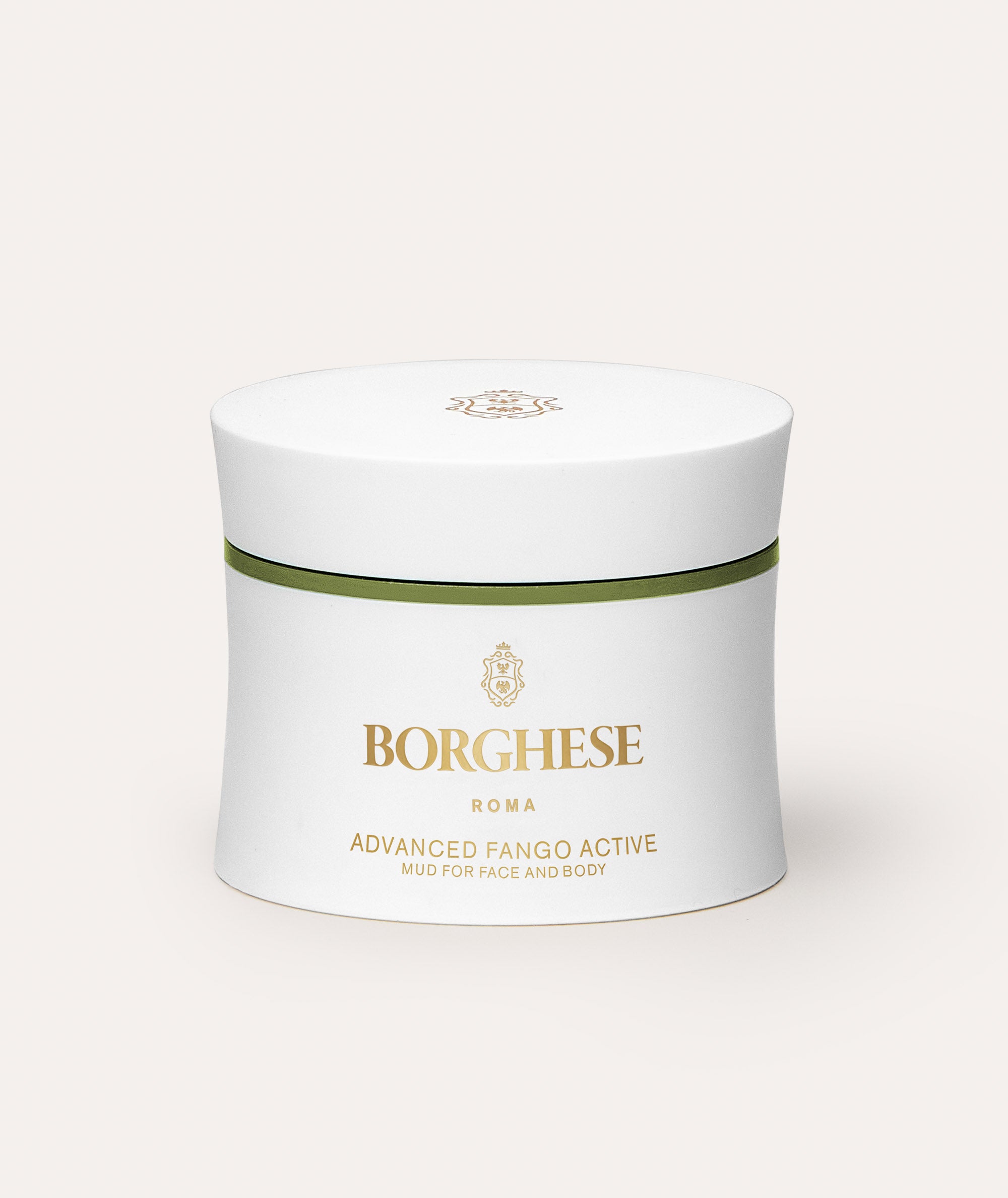 This is a picture of the Borghese Advanced Fango Active Purifying Mud Mask in a 2.7 oz jar