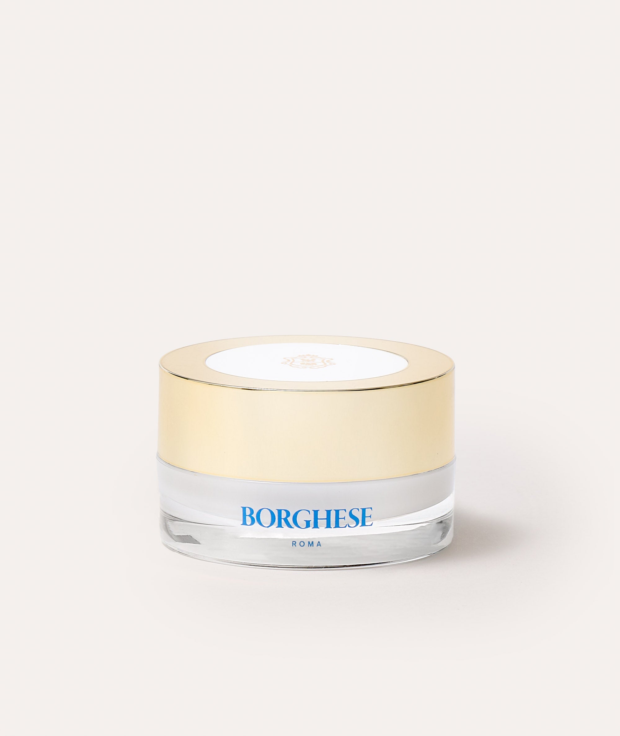 This is a picture of the Borghese Occhi Ristorativo Eye Creme in a glass jar