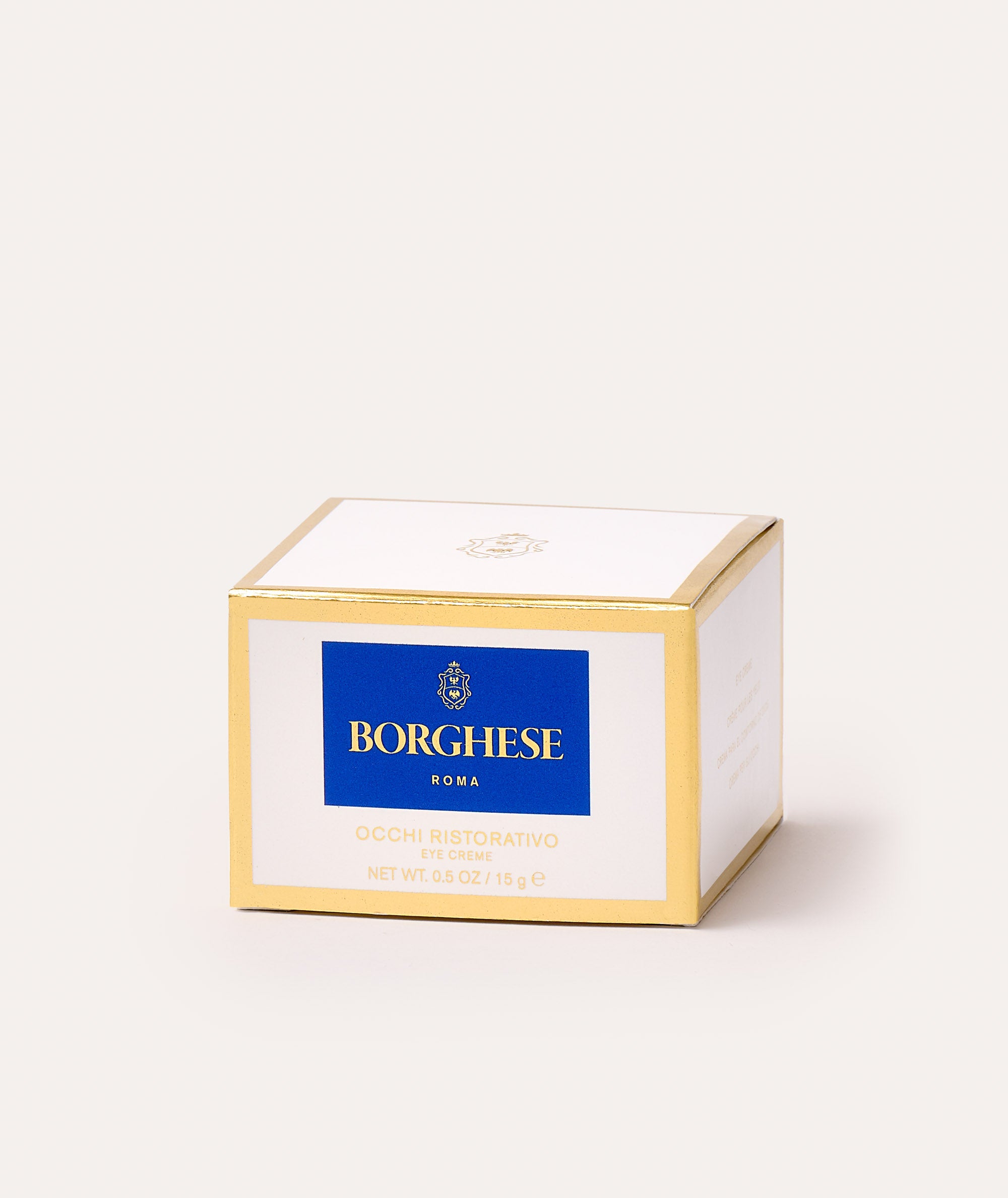 This is a picture of the Borghese Occhi Ristorativo Eye Creme in a white box