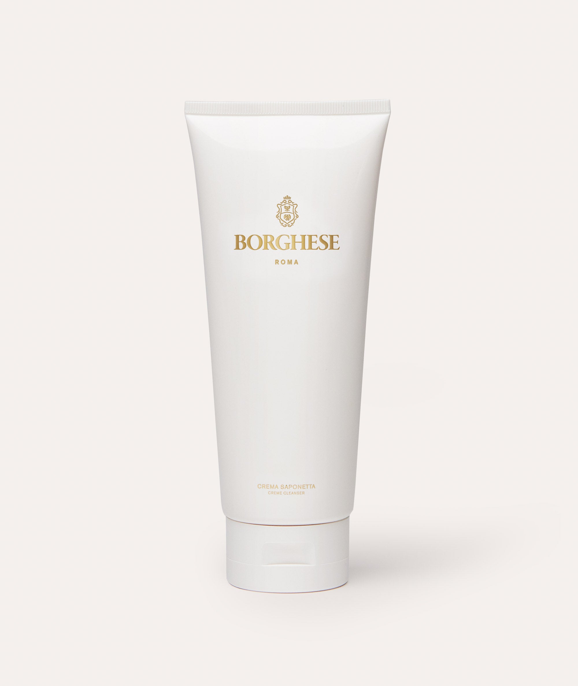 This is a picture of Borghese Crema Saponetta Creme Cleanser in a white tube