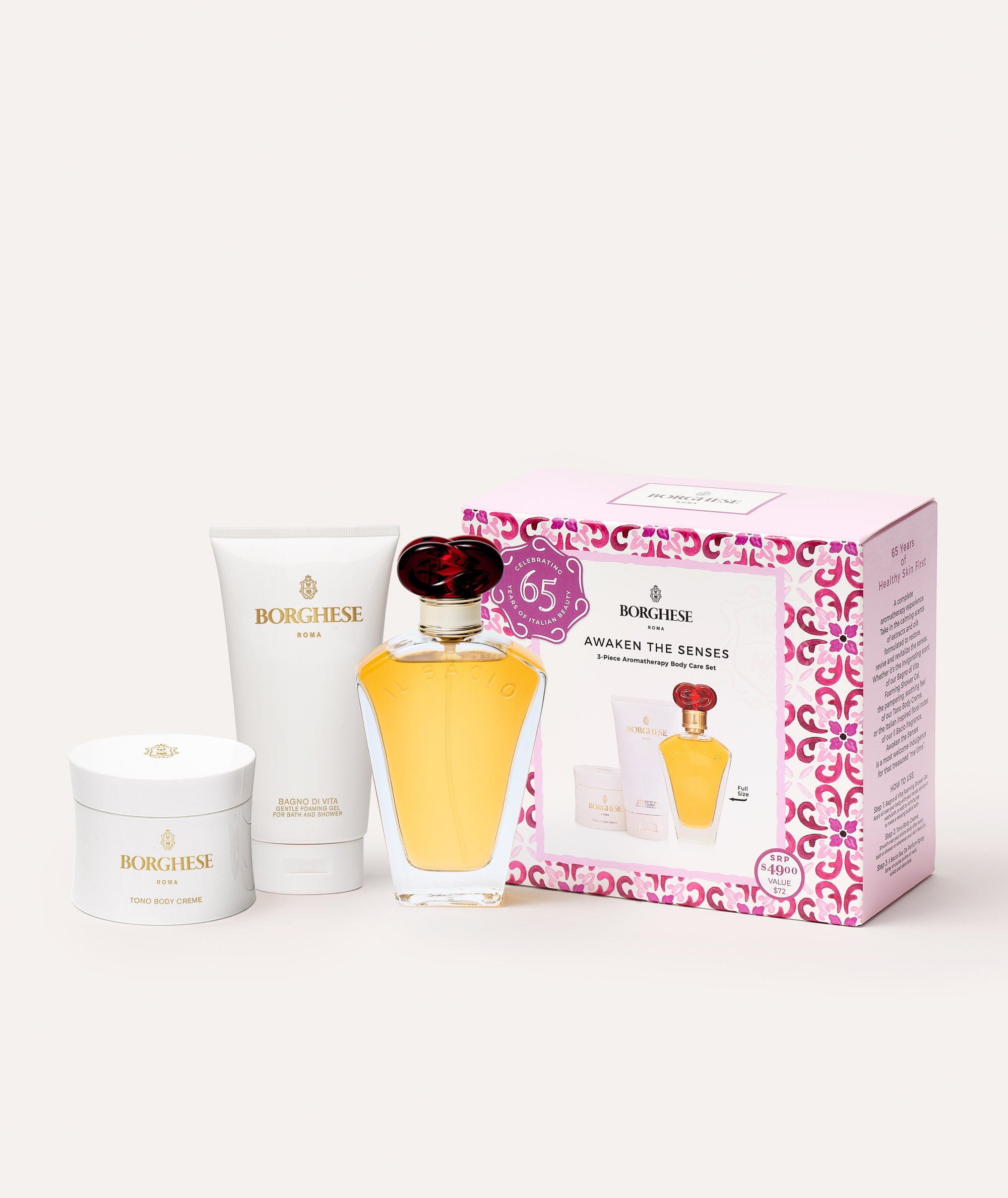 Borghese Awaken the Senses Gift Set with contents and gift box