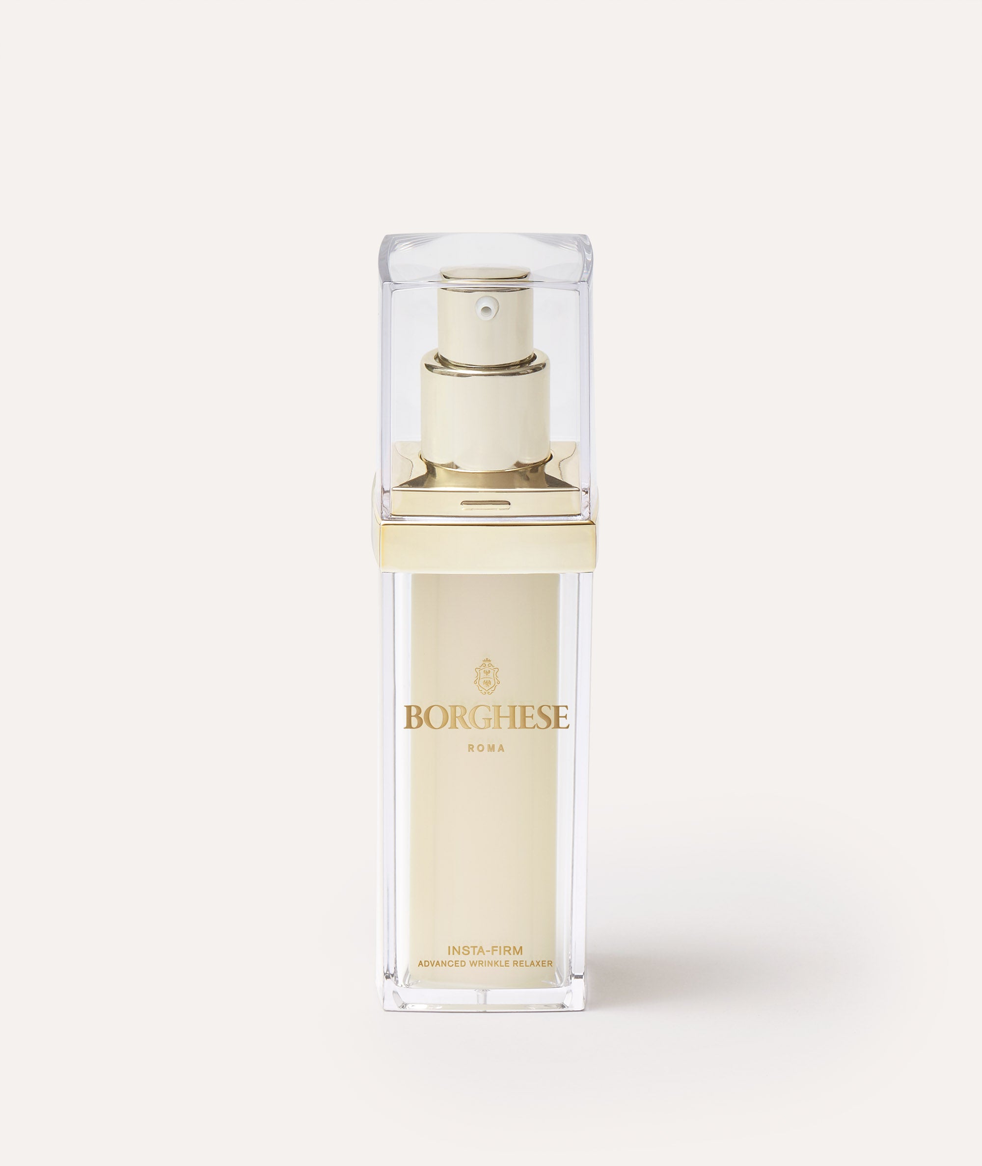 This is a picture of the bottle of the Borghese Roma Insta-Firm Advanced Wrinkle Repair Serum