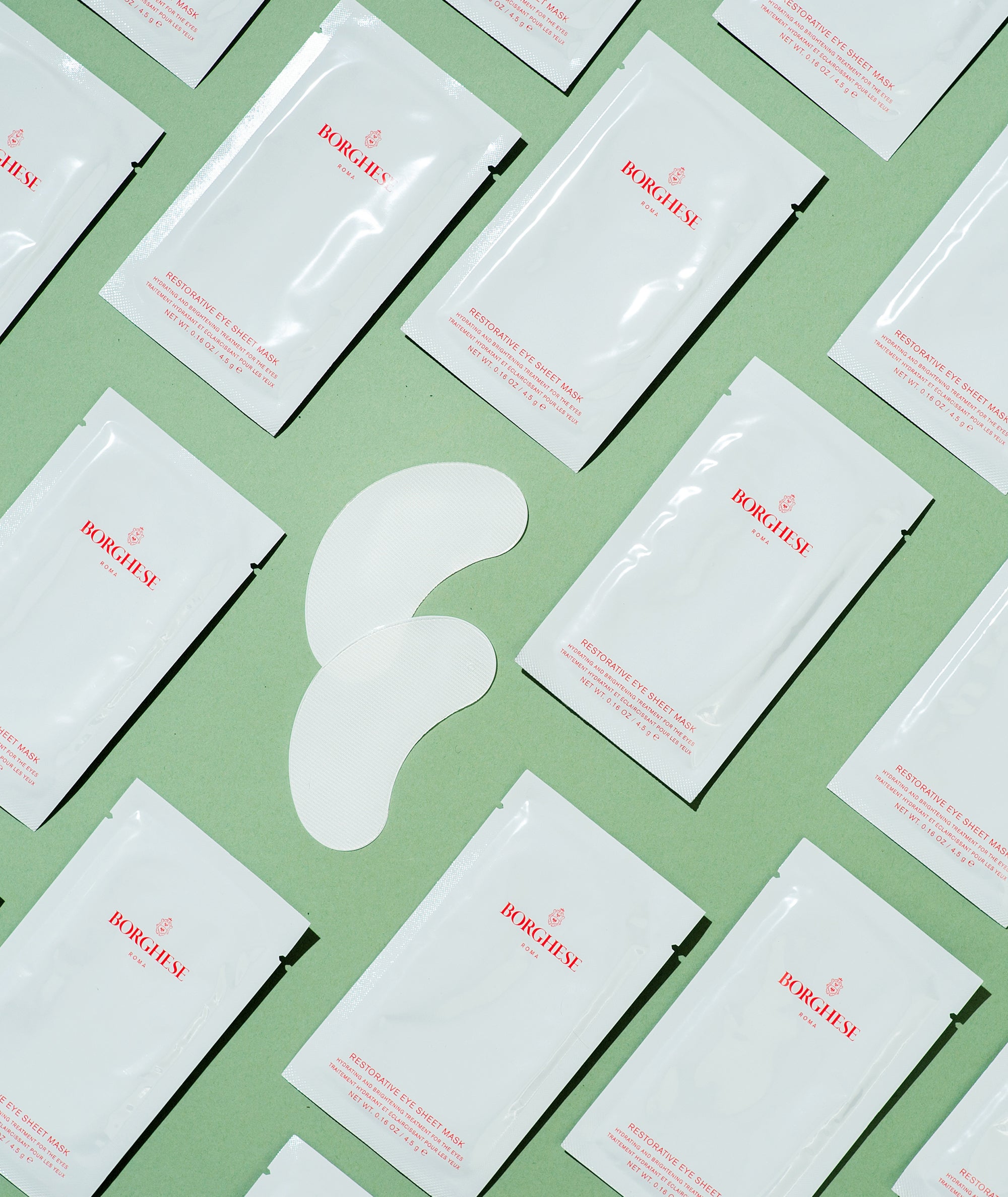 Image showing multiple packages of our Restorative Eye Sheet Masks