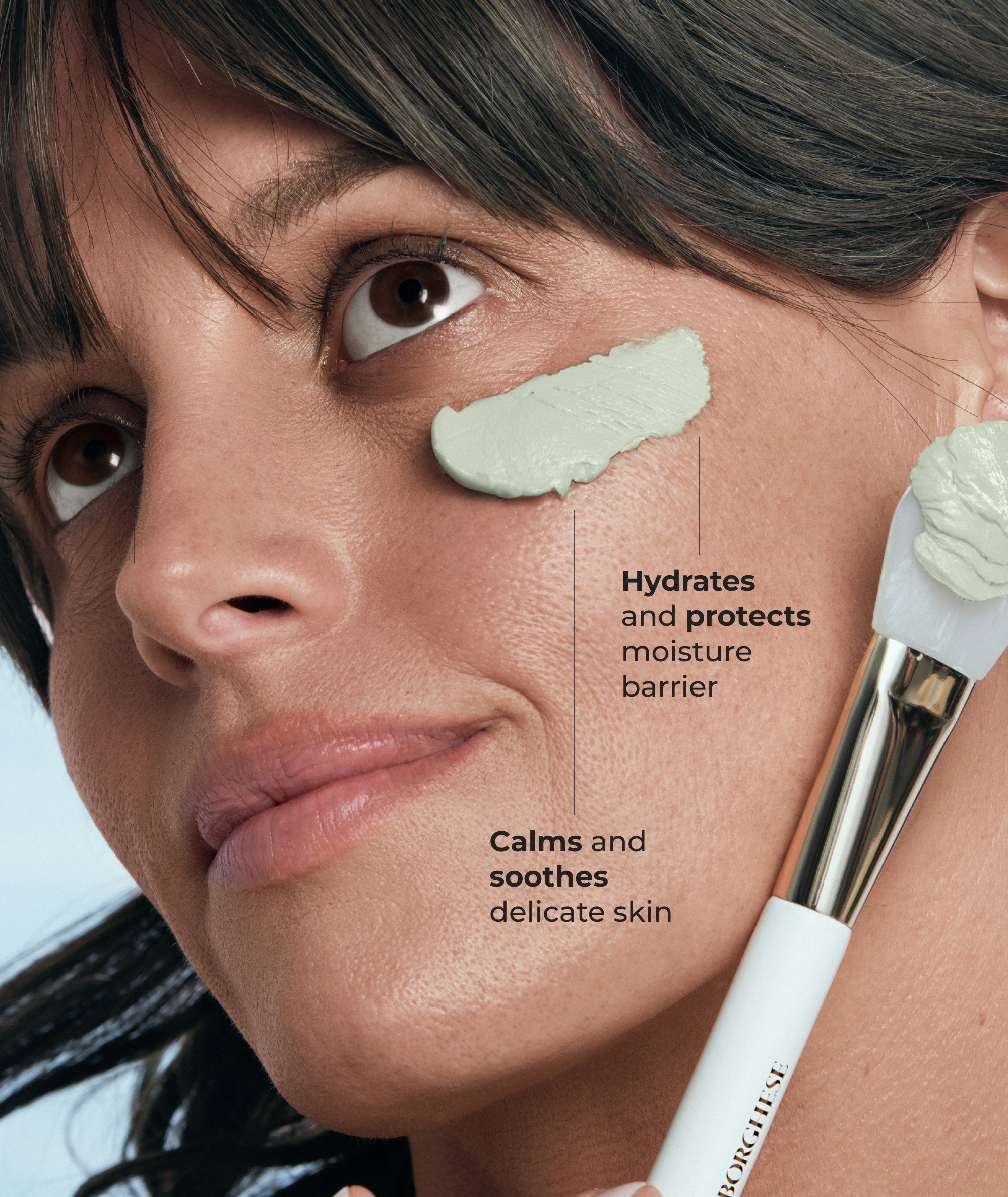 Hydrates and protects moisture barrier; calms and soothes delicate skin