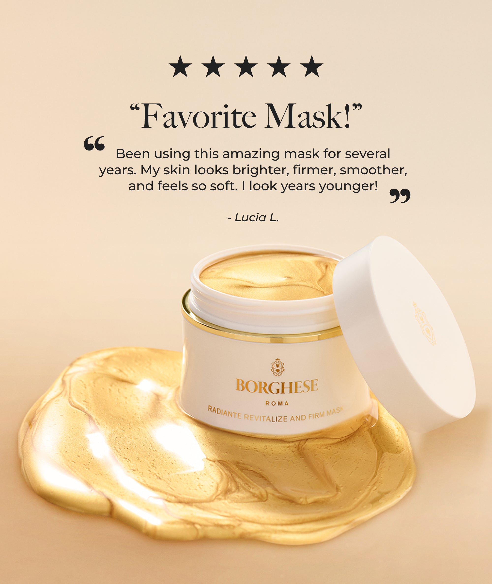 リビドー　ボディクリーム　ロゼ＆マスカット Radiante Revitalize and Firm Mask – Borghese