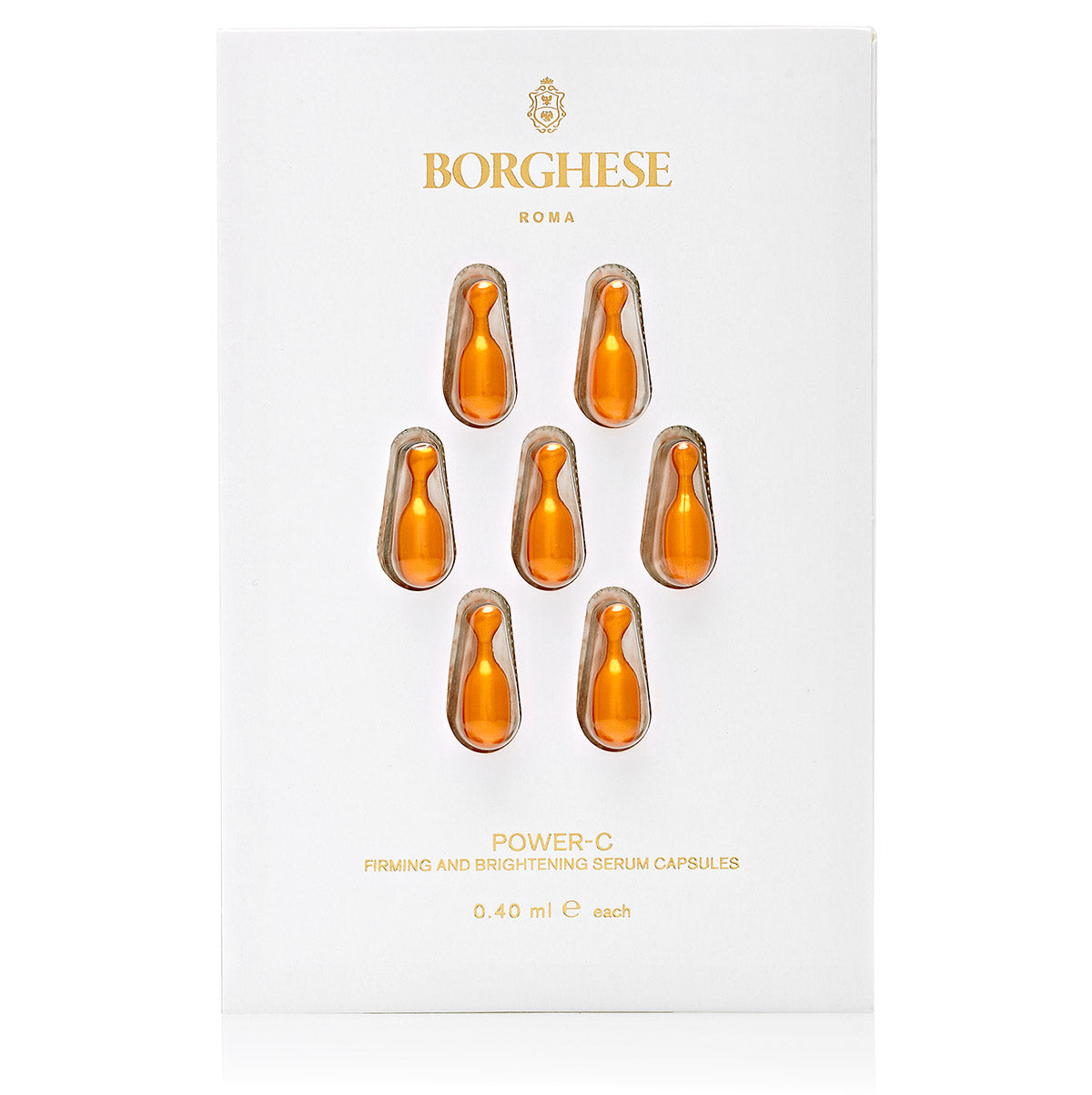 This is a picture of the Borghese Power-C Brightening & Firming Serum Capsules Deluxe Samples 